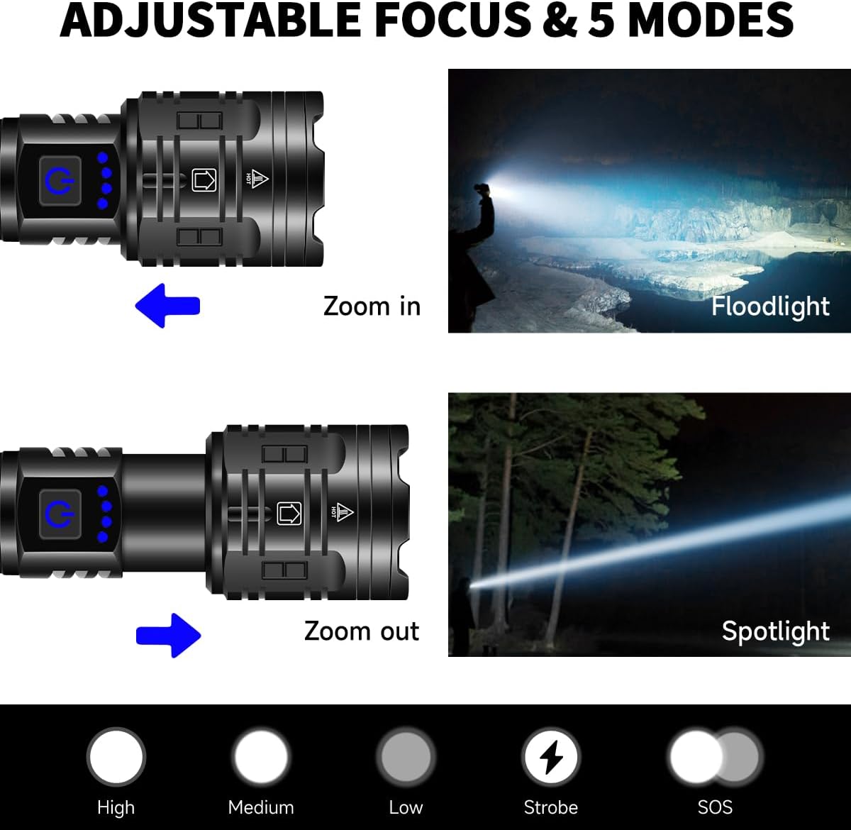Linterna led super potente